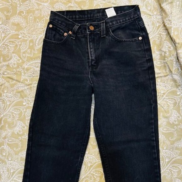 1990s Jordache High-Waist  Black Jeans Sz. 5/6 - Picture 7 of 9